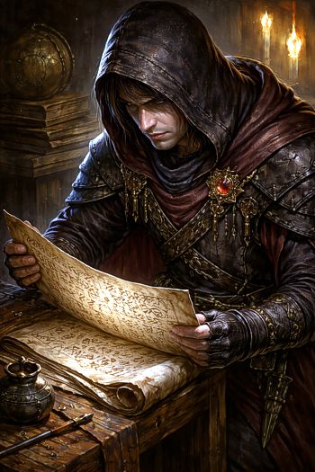 voleur déchiffrant un message