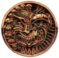 Masque mi-sanglier mi-démon